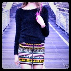NWOT H&M Divided Aztec Geometric Mini Skirt